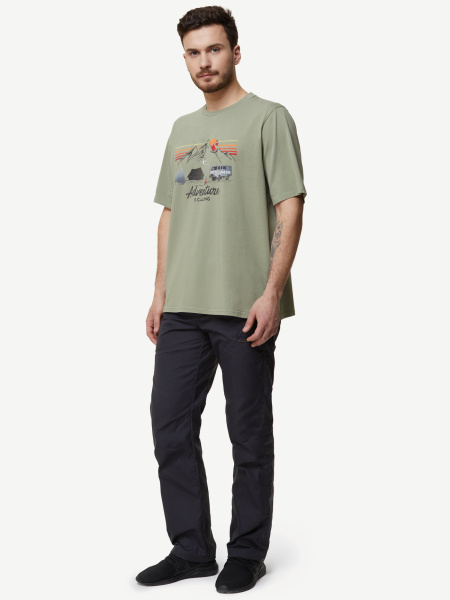 Футболка BASK HERITAGE (Мужской; 50; Серо-Зеленый)
